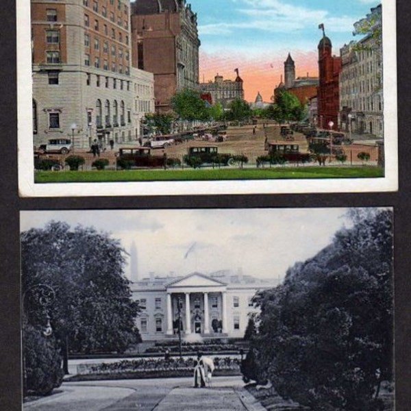 Lot 2 Washington DC Postcards , Vintage White House, Postcards, District of Columbia, Collection