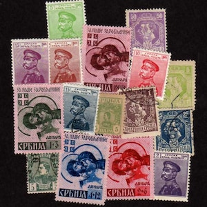 Lot SERBIA Stamps, 15 Diff. Stamp Collection, Serbian, Stamps From Serbia, ,Serbs, Balkans, Serbia, Stamp Collection