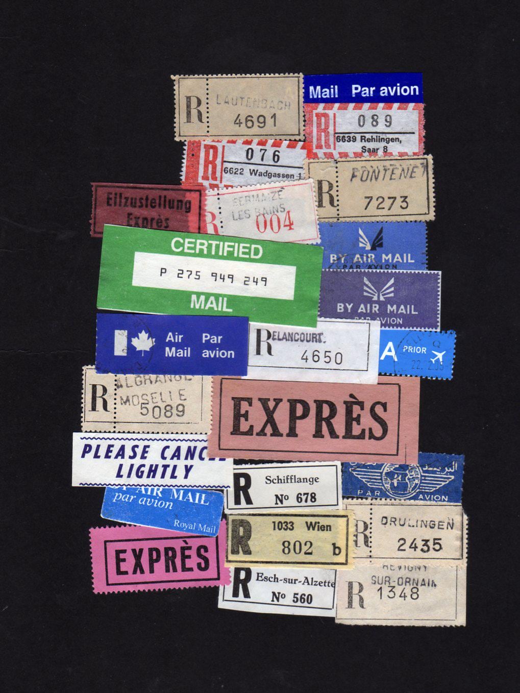 Registered Mail Label - Etsy