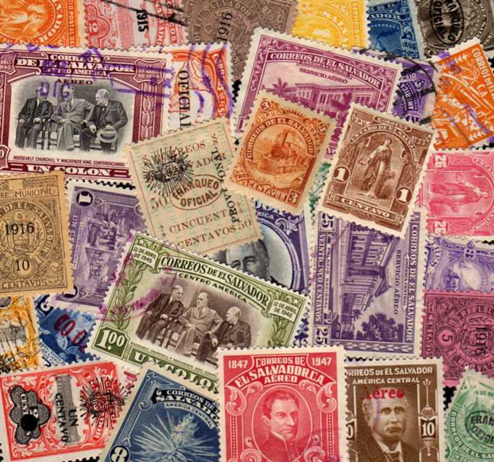 El Salvador Stamps 30 Diff El Salvador Postage Stamps | Etsy