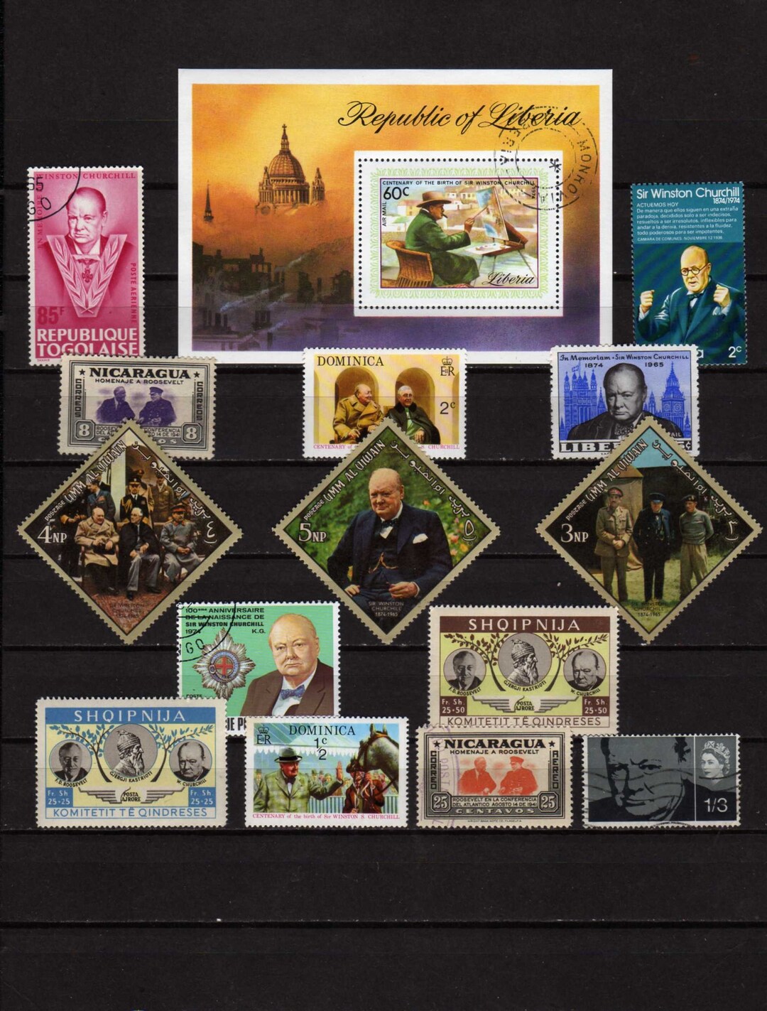 Winston Churchill Stamps, Stamps, Churchill Postage Stamps,, Prime