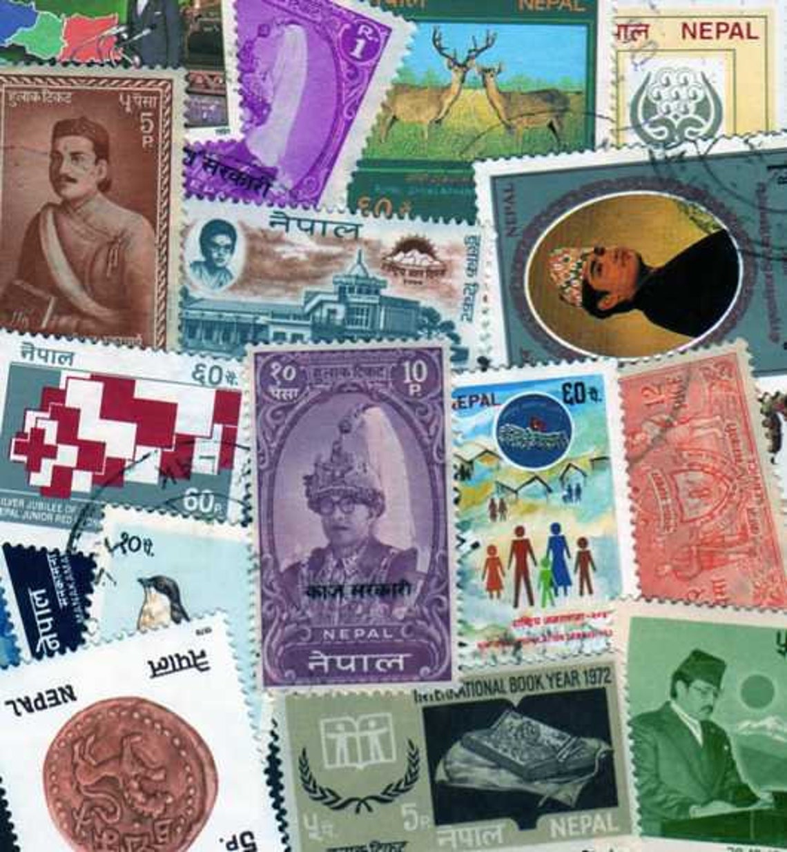 Nepal Stamps 20 Diff Nepal Postage Stamps Postage Stamps Etsy