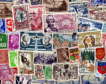 France Stamps, 50 Diff, France Postage Stamps, French Postage Stamps, French Stamps, Stamps, Stamp Collection, Postage Stamps