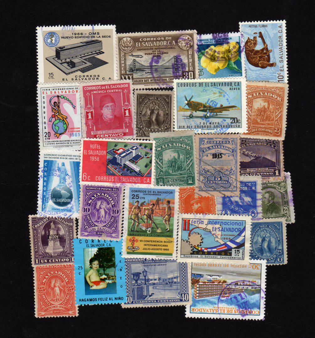el Salvador 10 divers Timbres (Timbres pour Les collectionneurs el Salvador 10 divers Timbres (Timbres pour Les collectionneurs