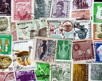 South Korea Stamps, 25 Diff, Korean Stamps, Postage Stamps, Stamps, Asian stamps, Korea Stamps, Asia postage stamps, Corea Stamps, Corea