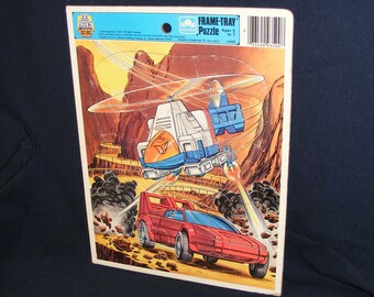 GoBots Puzzle,  GoBots, Go Bots, Frame Tray Puzzle, Child's Puzzle, Kids Puzzle, Puzzles for Kids, Vintage Frame Tray Puzzle,Golden Puzzles