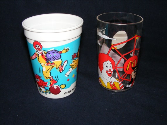 Lot 2 Mcdonald's Plastic Cups, Kids Cups, Childs Cups, Drinking Cups, Milk  Cups, Milk Glass, Drinking Glass, Ronald Mcdonald Cup, -  Norway