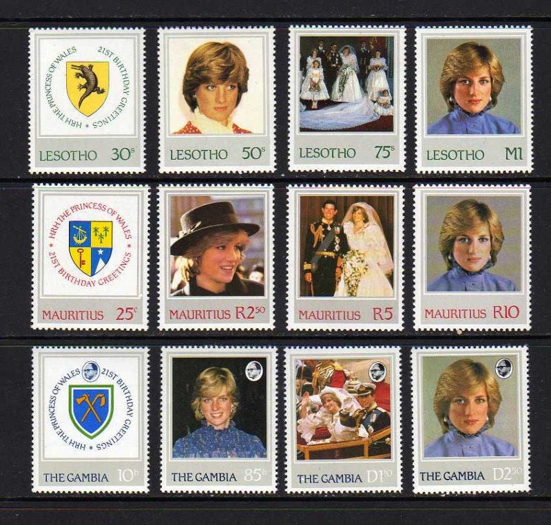 Princess Diana Stamps Princess Diana Postage Stamps Unused | Etsy