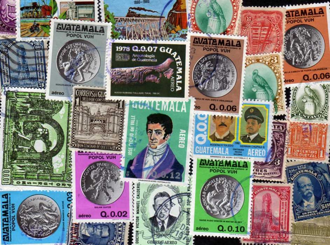 Guatemala Stamps 25 Diff Guatemala Postage Stamps Stamps - Etsy