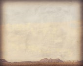 Photograph of California Mojave Desert Mountain View Print Vintage Inspired  Home Office Nursery Room Decor fpoe