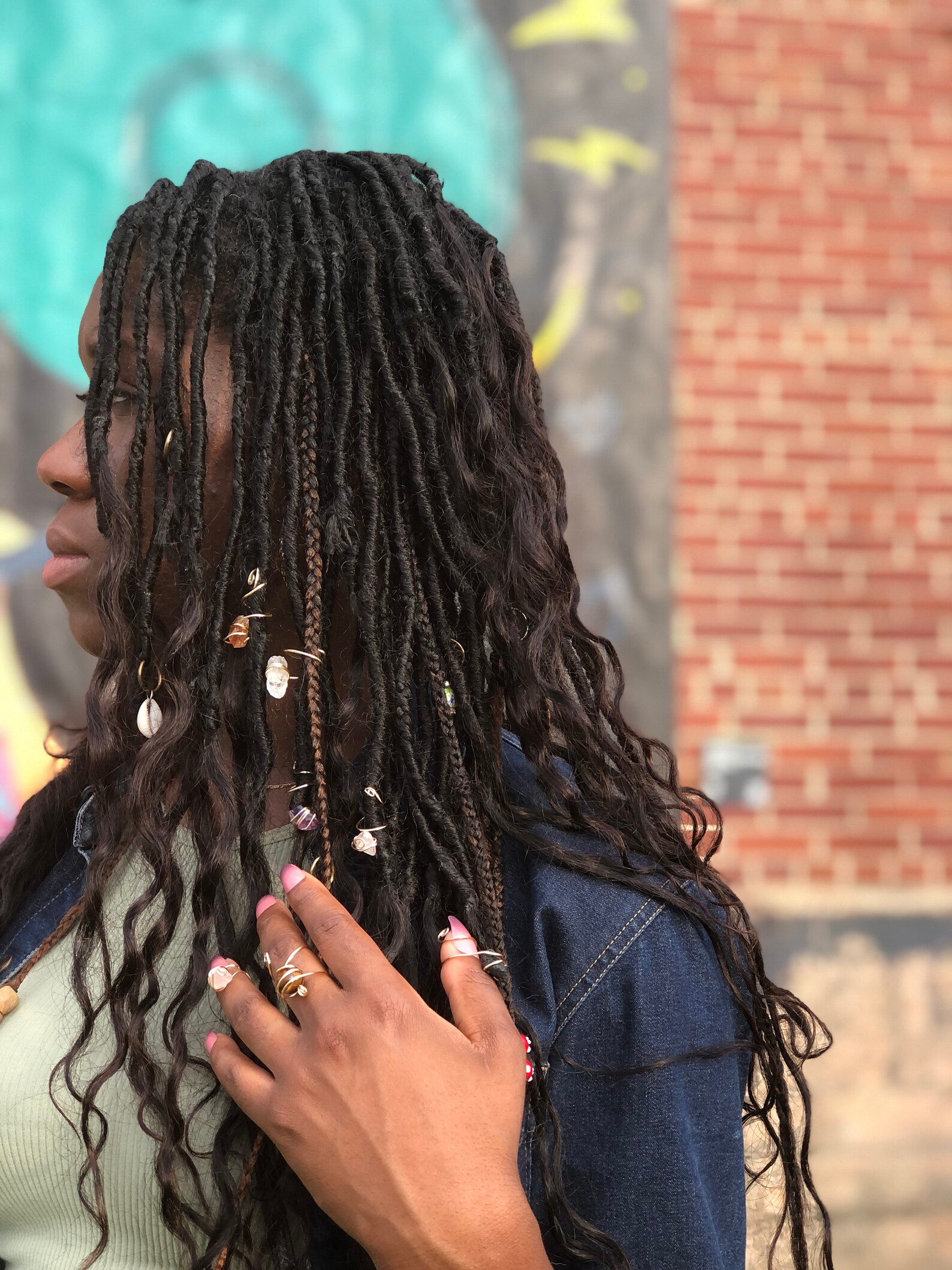 Hair Jewelry Crystals Gemstones Dreadlock Braid Cuff Jewelry Etsy