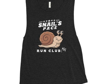 Muscle-tanktop dames in gemêleerd zwart | Bella + canvas