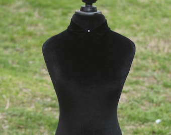 Schaufensterpuppe Torso Mini Samt Maniquin Vintage Style Kleid Form Schmuck Büste Display Torso Papier Mashe Tailor Dummy Schmuckhalter Organizer