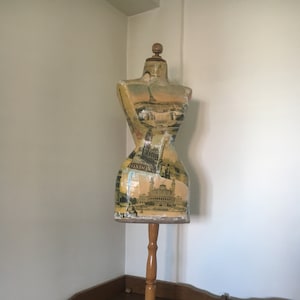 Mannequin Torso Wasp Waist Paris London Vintage French Style Dress Form Jewelry bust display Torso paper mashe Tailor Dummy Jewelry Holder