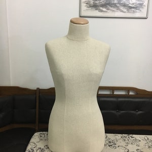 Mannequin Torso Maniquin Vintage Dress Form look Calico Jewelry Bust display  paper mashe dress dummy tailor jewelry holder organizer