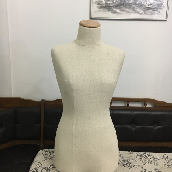 Mannequin Torso Maniquin Vintage Kleid Form Look Calico Schmuck Büste Display Papier Mashe Kleid Schnuller Schneider Schmuckhalter Organizer