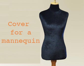 Velvet COVER for Mannequin bust torso dress form