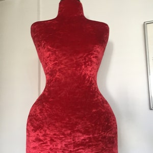 Wesp taille Mannequin Fluwelen Torso Vintage Franse stijl jurk vorm Sieraden buste display Torso papier mashe Tailor Dummy Tafel top pinable