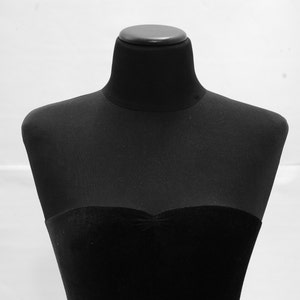 Mannequin Torso Black Velvet Maniquin Vintage Style Dress Form - Etsy