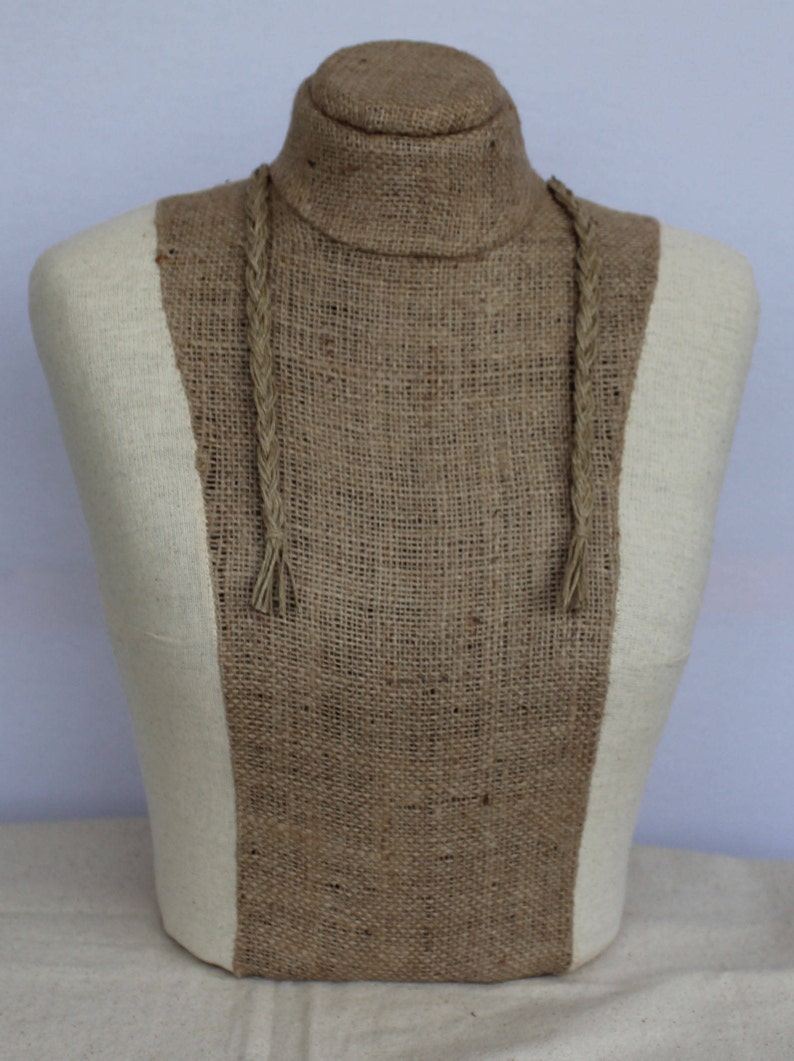 peper mache decorative item Jewelry mannequin holder necklace stand organizer Jewelry stand display Burlap Calico Half mannequin Bust torso