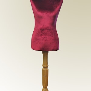 Mannequin Torso Velvet Maniquin Vintage French Style Dress Form Jewelry bust display Torso paper mashe Tailor Dummy Jewelry Holder Organizer
