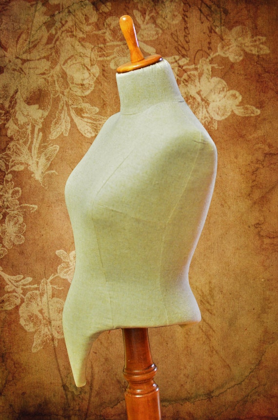 Half Body Female Display Dress Form Mannequin Adjustable , Fabric