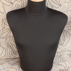 Mannequin Torso Black Male Maniquin Vintage Style Dress Form Jewelry ...