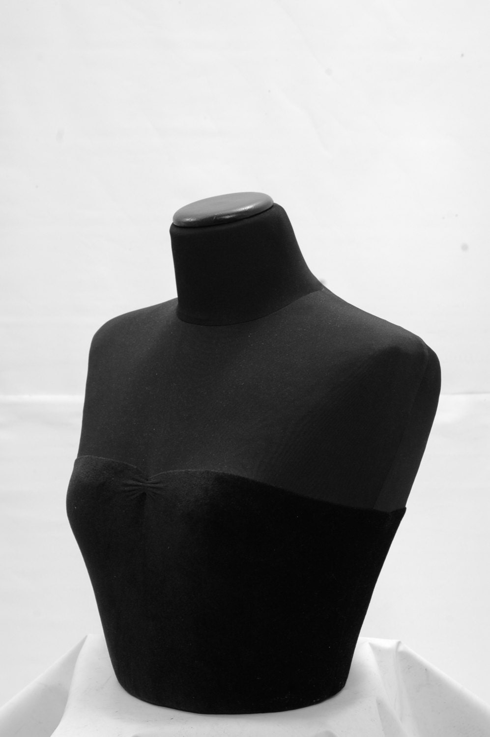 Mannequin Torso Black Velvet Maniquin Vintage Style Dress Form - Etsy