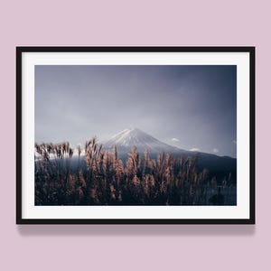 Japan Mount Fuji Print | Mt Fuji Autumn Sunrise Original Art Print, Japanese Aesthetic print, Japan landscape photo by Aaron Eng | Superhap