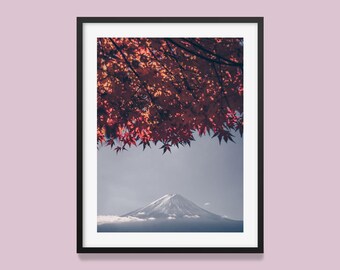 Mount Fuji Autumn Art Print: Japanese Landscape Photography