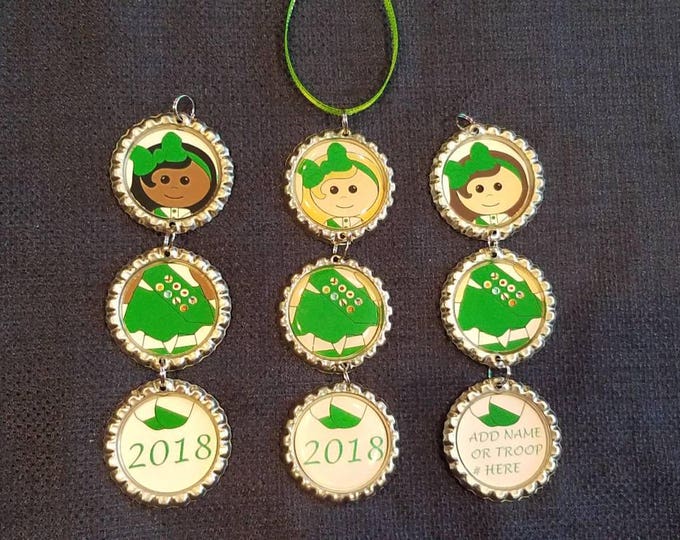 Girl Scout Bottle Cap Ornaments - Etsy