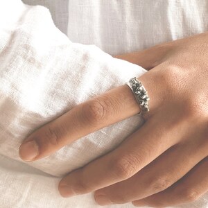 Silver ring, statement women ring, unique design ring, nature inspired, contemporary design, gift ideas