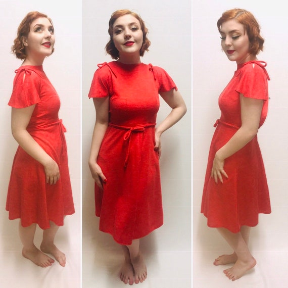 Vintage Red Dress Cute