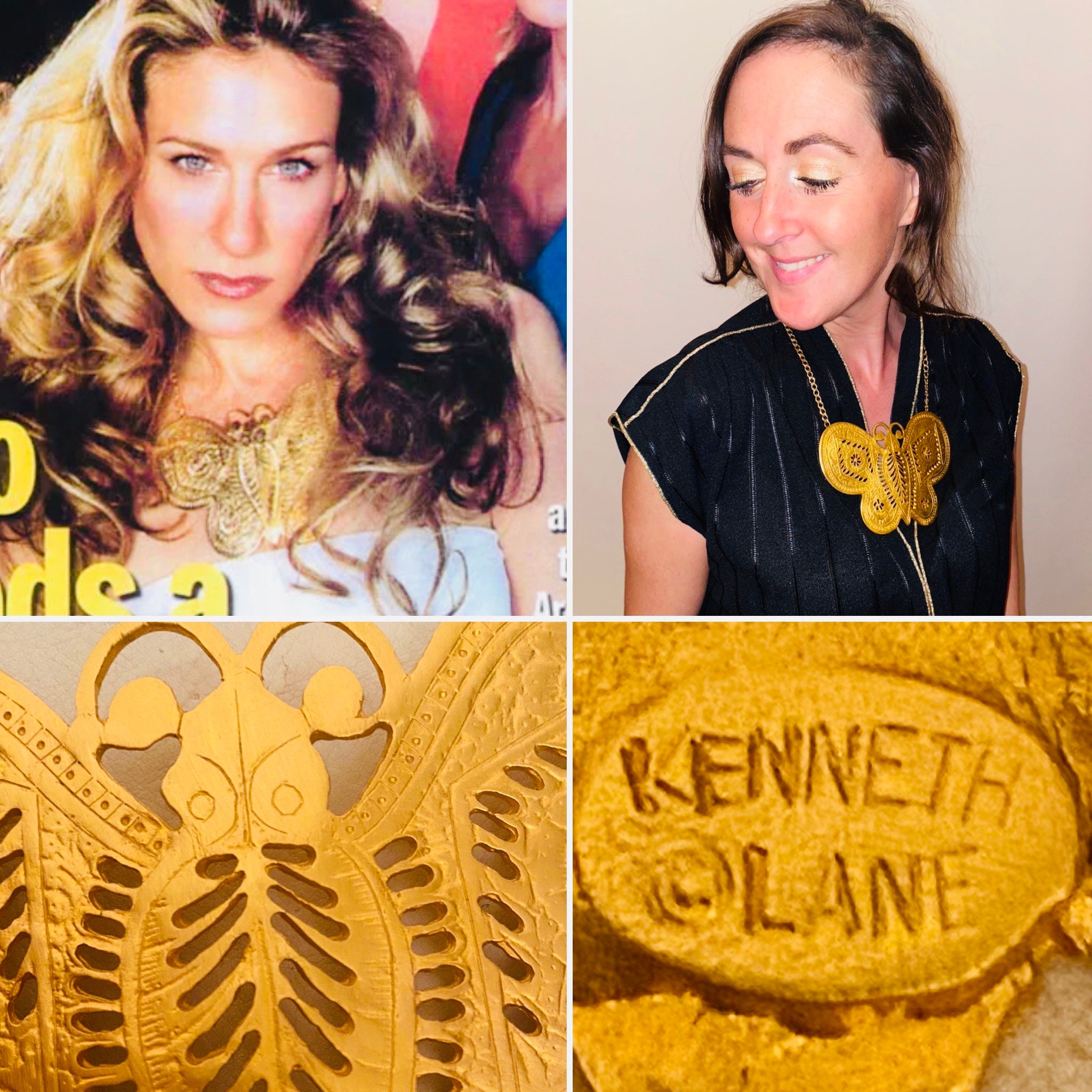 Carrie bradshaw butterfly necklace Outlet