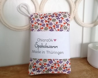 1 x Spülschwamm waschbar plastikfrei Sponge Küchenschwamm Zero Waste wiederverwendbar nachhaltig plasticfree Spültuch gift Geschenk Schwamm