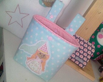 Osternest Lenkertasche Prinzessin / Laufradtasche Fee / Fahrradtasche Kinder / mit Namen