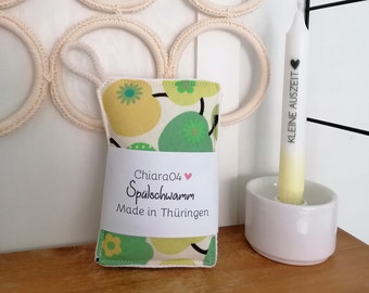 2 x Spülschwamm waschbar plastikfrei Sponge Küchenschwamm Zero Waste wiederverwendbar nachhaltig plasticfree Spültuch gift Geschenk