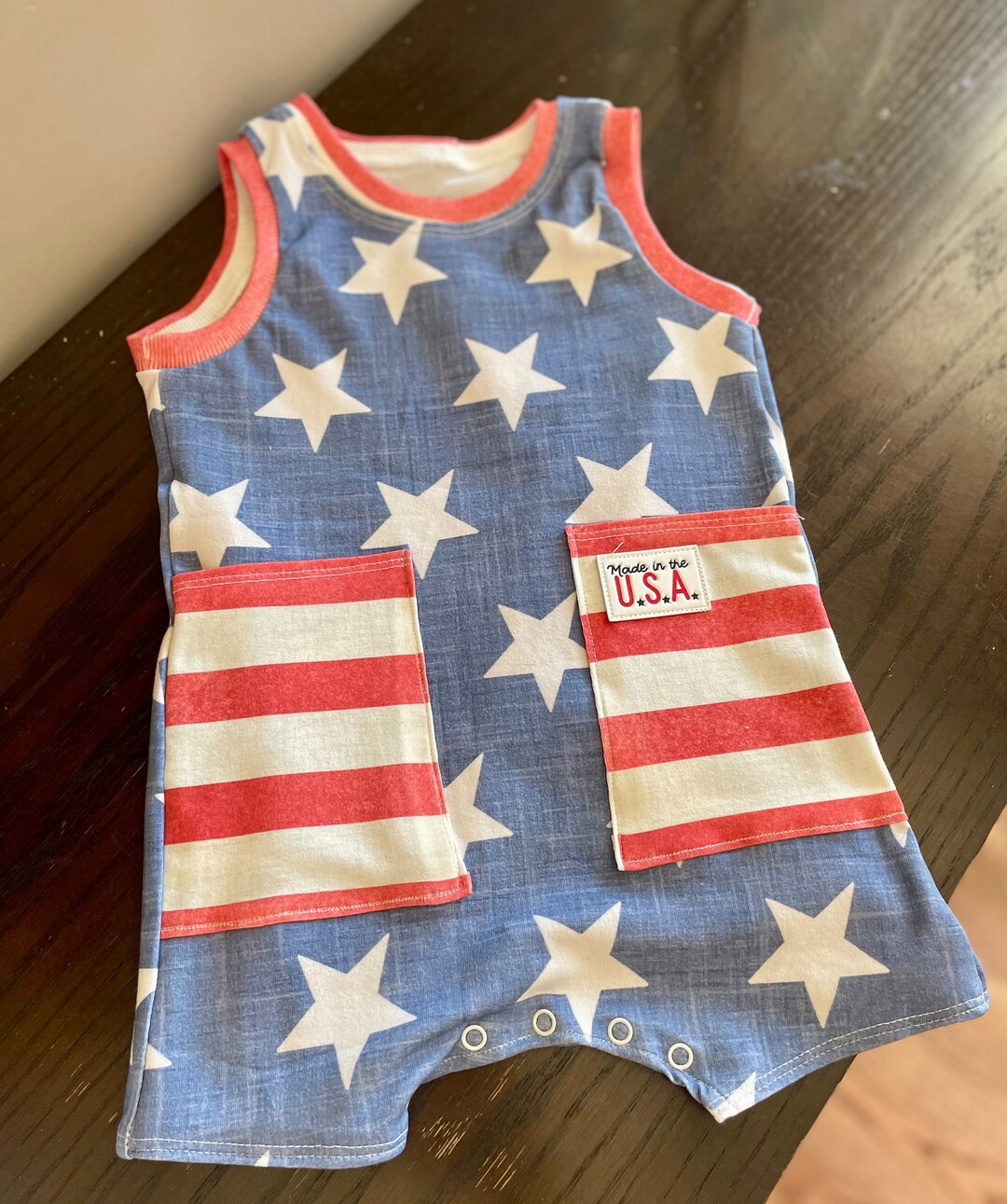 Summer Romper For Baby Boy In Bus Printed Design main image 0