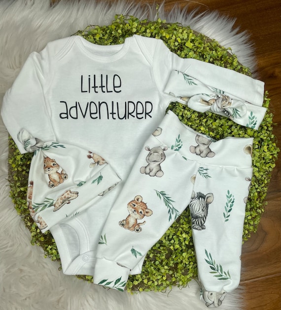 Unisex Baby Coming Home gender Neutral Coming Home Outfit baby Animal Clothing safari Animals baby Clothing premie Baby baby Shower Gift Etsy Canada