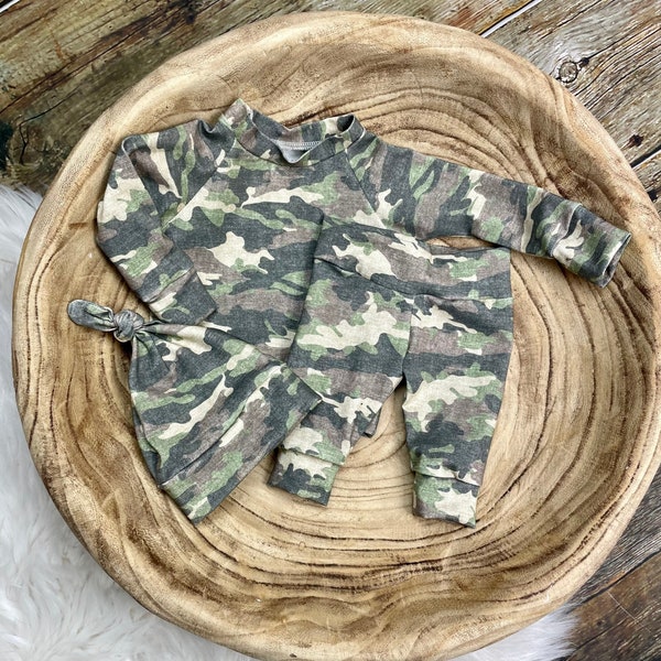Newborn Camo Outfit Etsy