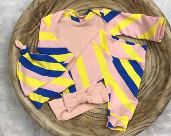 Chica recién nacida que viene a casa traje, traje de niña bebé; Ducha de bebé; Niña/Chica Premie
