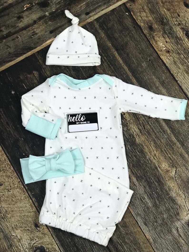Newborn Gender Neutral Coming Home Outfit Cross Your Heart Etsy