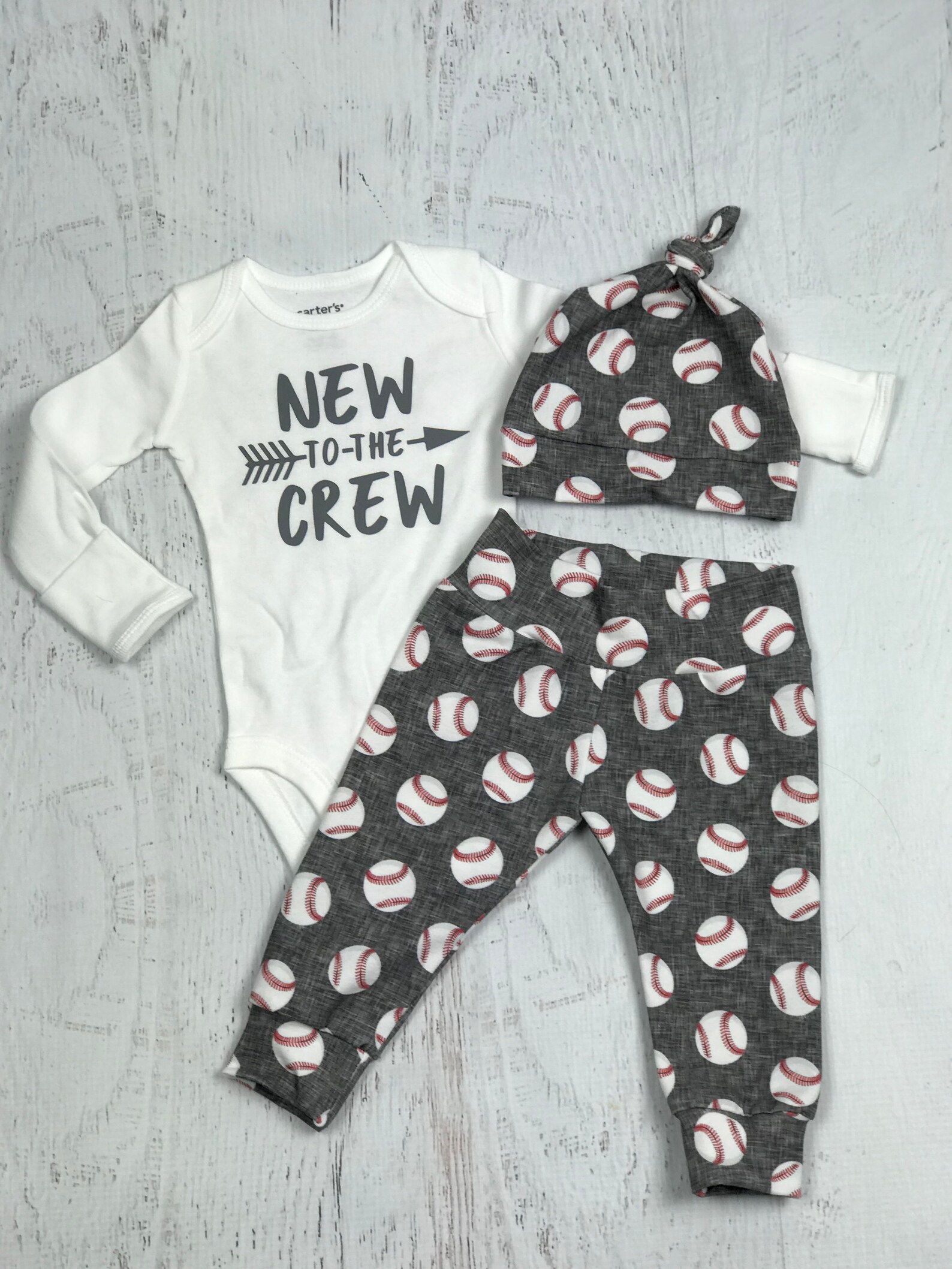 Boys Baseball Outfit Baby Boy Coming Home Outfitboys Etsy