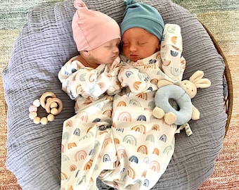 Gender Neutral Baby Coming Home Outfit/Rainbow Baby/Baby Boy/Baby Girl/Organic Baby Clothing/Premie Baby/newborn Photography