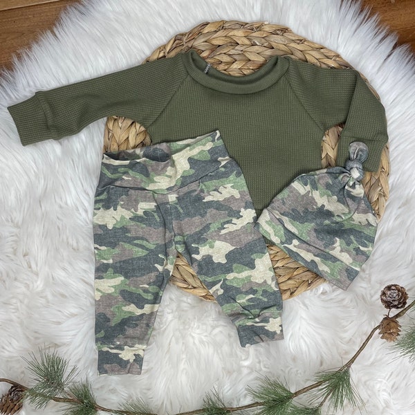 Boy camouflage clothing/baby Camo outfit/Newborn Boy Camo Outfit/Toddler boy/camouflage Outfit/Modern Baby Outfit/Baby Boy/Premie Boy
