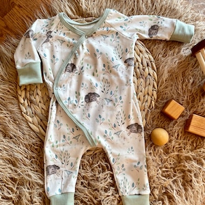 Organic Baby clothing/gender neutral baby clothing/baby hedgehog/baby animal outfit/newborn outfit/baby gift/premie-24 mon/made in USA