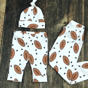 Football leggings, football pants, baby gift, toddler leggings, baby clothes,  baby boy clothes, premie boy