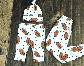 Football leggings, football pants, baby gift, toddler leggings, baby clothes,  baby boy clothes, premie boy