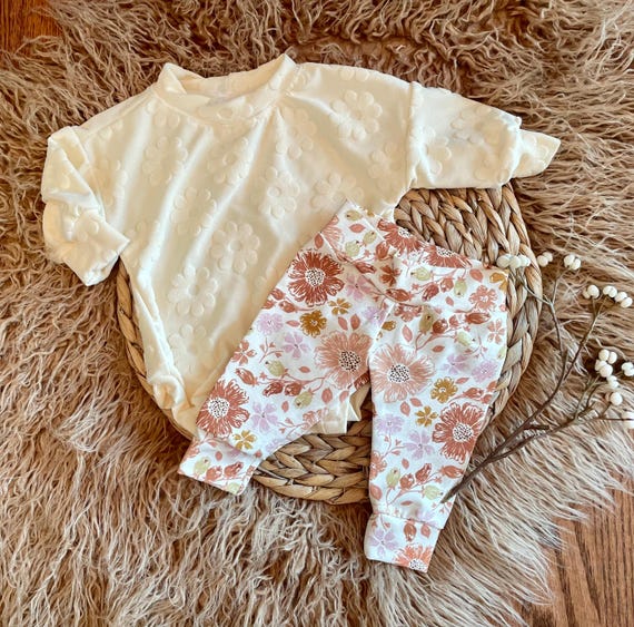 Baby floral outfit hot sale