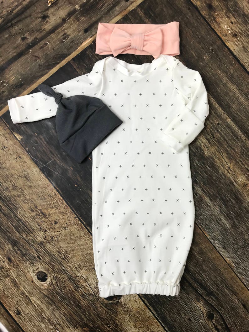 Newborn Gender Neutral Coming Home Outfit Unisex Baby Gown Etsy